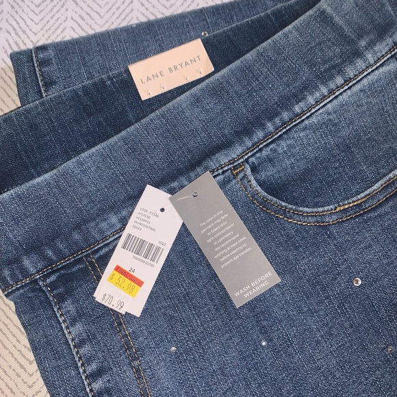 NWT Sparkle Jeggings Lane Bryant jeans NEW 24 - Picture 4 of 12